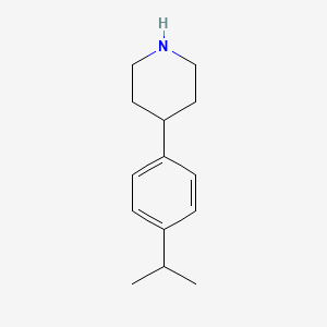molecular formula C14H21N B3165418 4-[4-(Propan-2-YL)phenyl]piperidine CAS No. 899359-31-0