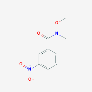 molecular formula C9H10N2O4 B3165430 N-甲氧基-N-甲基-3-硝基苯甲酰胺 CAS No. 899424-88-5