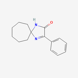 molecular formula C15H18N2O B3165494 3-Phenyl-1,4-diazaspiro[4.6]undec-3-en-2-one CAS No. 899926-51-3