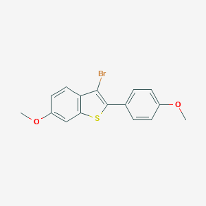 molecular formula C16H13BrO2S B031655 3-溴-6-甲氧基-2-(4-甲氧基苯基)-苯并[b]噻吩 CAS No. 176672-06-3