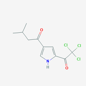 3-methyl-1-[5-(2,2,2-trichloroacetyl)-1H-pyrrol-3-yl]-1-butanone