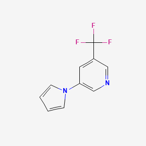 molecular formula C10H7F3N2 B3165536 3-(1H-pyrrol-1-yl)-5-(trifluoromethyl)pyridine CAS No. 900019-80-9