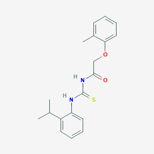 molecular formula C19H22N2O2S B316555 N-(2-isopropylphenyl)-N'-[(2-methylphenoxy)acetyl]thiourea 