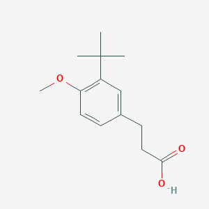 molecular formula C14H20O3 B3165551 3-(3-Tert-butyl-4-methoxyphenyl)propanoic acid CAS No. 900021-65-0