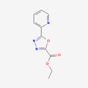 molecular formula C10H9N3O3 B3165562 Ethyl 5-(pyridin-2-yl)-1,3,4-oxadiazole-2-carboxylate CAS No. 900322-55-6