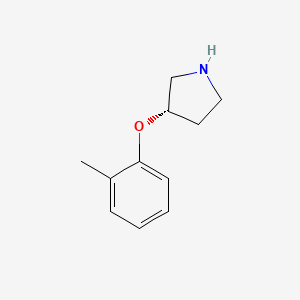 molecular formula C11H15NO B3165564 (3S)-3-(2-Methylphenoxy)Pyrrolidine CAS No. 900572-43-2