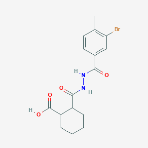 2-[[(3-Bromo-4-methylbenzoyl)amino]carbamoyl]cyclohexane-1-carboxylic acid