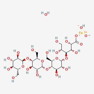 molecular formula C24H44FeO25- B3165581 Ferric carboxymaltose CAS No. 9007-72-1