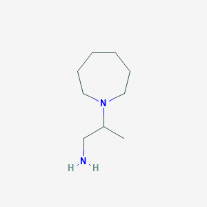 molecular formula C9H20N2 B3165592 2-Azepan-1-YL-propylamine CAS No. 900718-02-7