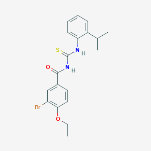 3-bromo-4-ethoxy-N-{[2-(propan-2-yl)phenyl]carbamothioyl}benzamide