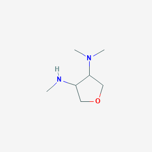molecular formula C7H16N2O B3165670 N,N,N'-Trimethyl-tetrahydro-furan-3,4-diamine CAS No. 902835-75-0