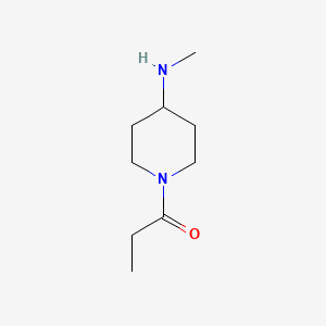 molecular formula C9H18N2O B3165683 4-Methylamino-1-propionylpiperidine CAS No. 902836-34-4