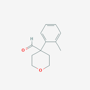 molecular formula C13H16O2 B3165697 4-(2-Methylphenyl)Oxane-4-Carbaldehyde CAS No. 902836-58-2