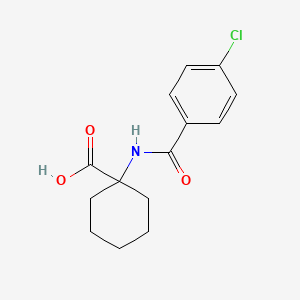 molecular formula C14H16ClNO3 B3165715 1-(4-Chloro-Benzoylamino)-Cyclohexanecarboxylic Acid CAS No. 902837-66-5