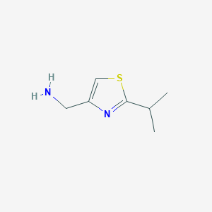 molecular formula C7H12N2S B3165745 (2-Isopropylthiazol-4-yl)methanamine CAS No. 903131-67-9
