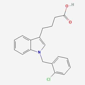 molecular formula C19H18ClNO2 B3165746 4-[1-(2-chlorobenzyl)-1H-indol-3-yl]butanoic acid CAS No. 903138-07-8