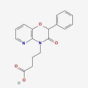 molecular formula C17H16N2O4 B3165752 4-(3-Oxo-2-phenyl-2,3-dihydro-4H-pyrido-[3,2-b][1,4]oxazin-4-yl)butanoic acid CAS No. 903149-54-2