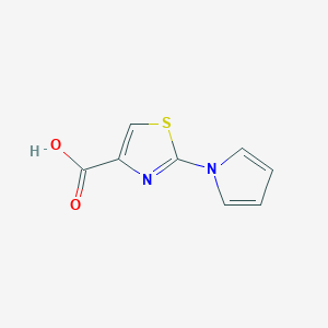 molecular formula C8H6N2O2S B3165778 2-(1H-吡咯-1-基)-1,3-噻唑-4-羧酸 CAS No. 903173-81-9