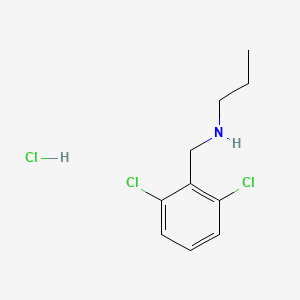 molecular formula C10H14Cl3N B3165815 [(2,6-Dichlorophenyl)methyl](propyl)amine hydrochloride CAS No. 90389-17-6
