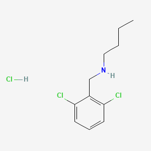 molecular formula C11H16Cl3N B3165817 Butyl[(2,6-dichlorophenyl)methyl]amine hydrochloride CAS No. 90389-18-7