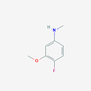 molecular formula C8H10FNO B3165874 4-fluoro-3-methoxy-N-methylaniline CAS No. 904321-01-3