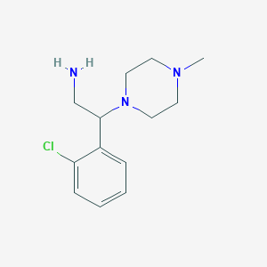 molecular formula C13H20ClN3 B3165907 2-(2-Chloro-phenyl)-2-(4-methyl-piperazin-1-YL)-ethylamine CAS No. 904806-54-8