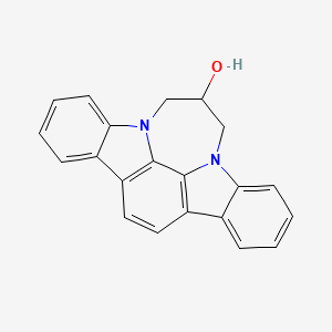 molecular formula C21H16N2O B3165943 12,13-Dihydro-11H-10b,13a-diazabenzo[2,3]azuleno[7,8,1-lma]fluoren-12-ol CAS No. 904816-98-4