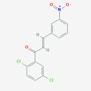 molecular formula C15H9Cl2NO3 B3165979 (2E)-1-(2,5-Dichlorophenyl)-3-(3-nitrophenyl)prop-2-en-1-one CAS No. 905429-23-4