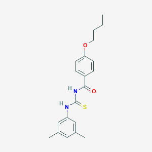 4-butoxy-N-[(3,5-dimethylphenyl)carbamothioyl]benzamide