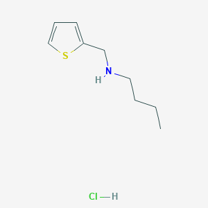 molecular formula C9H16ClNS B3165987 N-(thiophen-2-ylmethyl)butan-1-amine hydrochloride CAS No. 90553-46-1