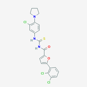 N-(3-chloro-4-pyrrolidin-1-ylphenyl)-N'-[5-(2,3-dichlorophenyl)-2-furoyl]thiourea