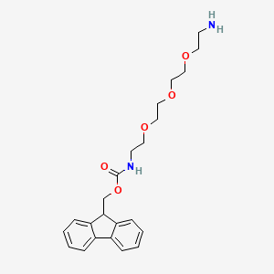 molecular formula C23H30N2O5 B3166032 Fmoc-NH-PEG3-C2-NH2 CAS No. 906126-25-8