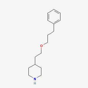 molecular formula C16H25NO B3166081 4-[2-(3-Phenylpropoxy)ethyl]piperidine CAS No. 907159-15-3