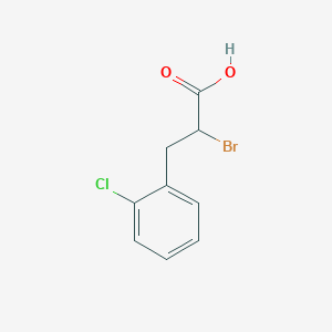 molecular formula C9H8BrClO2 B3166084 2-Bromo-3-(2-chlorophenyl)propanoic acid CAS No. 90725-44-3