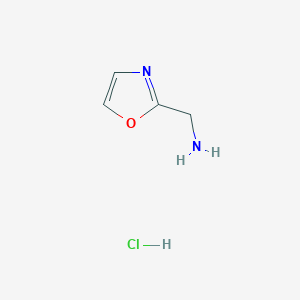 molecular formula C4H7ClN2O B3166094 恶唑-2-基甲胺盐酸盐 CAS No. 907544-38-1