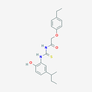 molecular formula C21H26N2O3S B316610 N-(5-sec-butyl-2-hydroxyphenyl)-N'-[(4-ethylphenoxy)acetyl]thiourea 