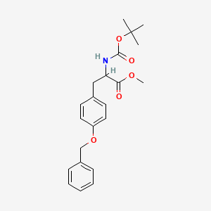 molecular formula C22H27NO5 B3166122 Methyl (S)-3-(4-(benzyloxy)phenyl)-2-((tert-butoxycarbonyl)amino)propanoate CAS No. 907945-10-2