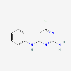 molecular formula C10H9ClN4 B3166130 2-氨基-6-氯-4-苯氨基嘧啶 CAS No. 90797-75-4