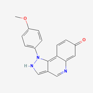molecular formula C17H13N3O2 B3166137 1-(4-甲氧基苯基)-1H-吡唑并[4,3-c]喹啉-7-醇 CAS No. 907999-03-5