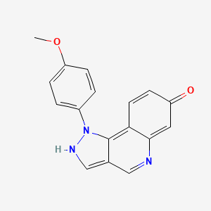 molecular formula C17H13N3O2 B3166137 1-(4-Methoxyphenyl)-1H-pyrazolo[4,3-c]quinolin-7-ol CAS No. 907999-03-5