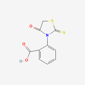 molecular formula C10H7NO3S2 B3166145 2-(4-Oxo-2-thiOxothiazolidin-3-yl)benzoic acid CAS No. 90800-46-7