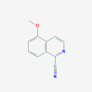 molecular formula C11H8N2O B3166152 5-甲氧基异喹啉-1-腈 CAS No. 90806-60-3
