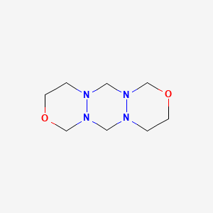 molecular formula C8H16N4O2 B3166161 Tetrahydro-1H,5H,9H,10H-2,6-dioxa-4a,8a,9a,10a-tetraazaanthracene CAS No. 90816-03-8