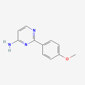 molecular formula C11H11N3O B3166164 2-(4-Methoxyphenyl)-4-pyrimidinamine CAS No. 90832-58-9