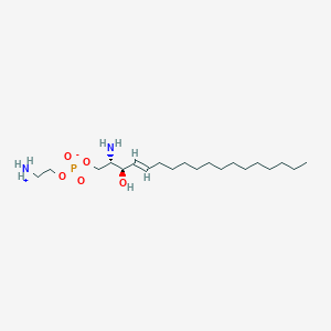 molecular formula C20H43N2O5P B3166173 (2S,3R,4E)-2-氨基-3-羟基十八烷-4-烯-1-基 2-氮杂阳离子基乙基磷酸盐 CAS No. 90850-31-0
