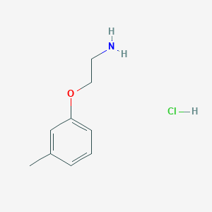 molecular formula C9H14ClNO B3166176 [2-(3-Methylphenoxy)ethyl]amine hydrochloride CAS No. 908595-75-5