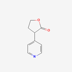 molecular formula C9H9NO2 B3166212 3-(Pyridin-4-yl)dihydrofuran-2(3H)-one CAS No. 90924-51-9