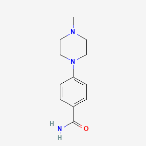 molecular formula C12H17N3O B3166216 4-(4-Methylpiperazin-1-yl)benzamide CAS No. 909253-26-5