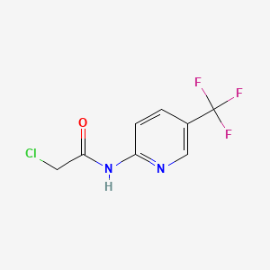 molecular formula C8H6ClF3N2O B3166223 2-Chloro-N-[5-(trifluoromethyl)pyridin-2-yl]acetamide CAS No. 90931-40-1