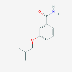 molecular formula C11H15NO2 B3166235 3-(2-Methylpropoxy)benzamide CAS No. 909386-35-2